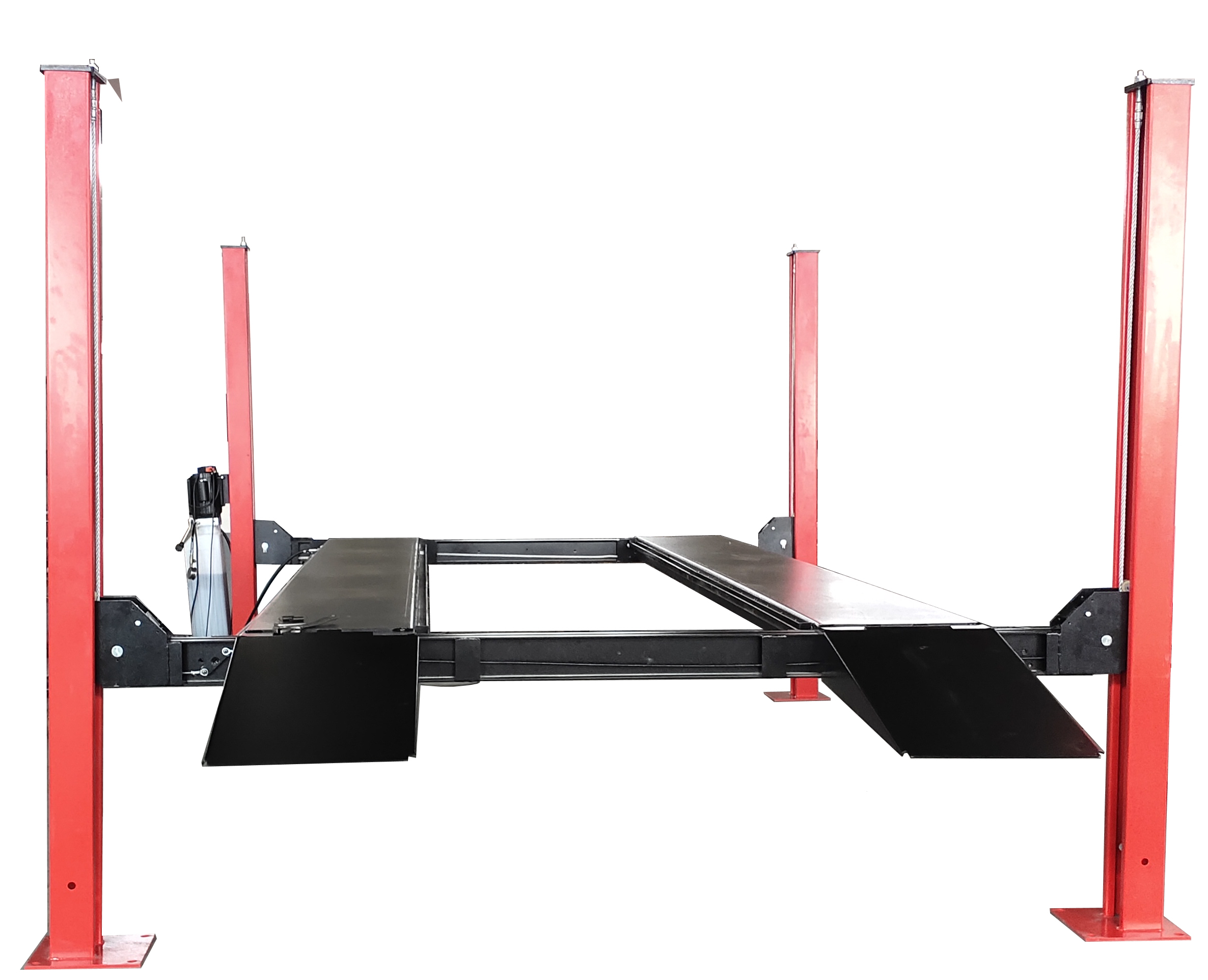 FYLPF4500 4 POST CAR HOIST 4500KG EXTRA HIGH MODEL + BONUS JACK PLATE & OIL TRAY Aussie Car Hoist