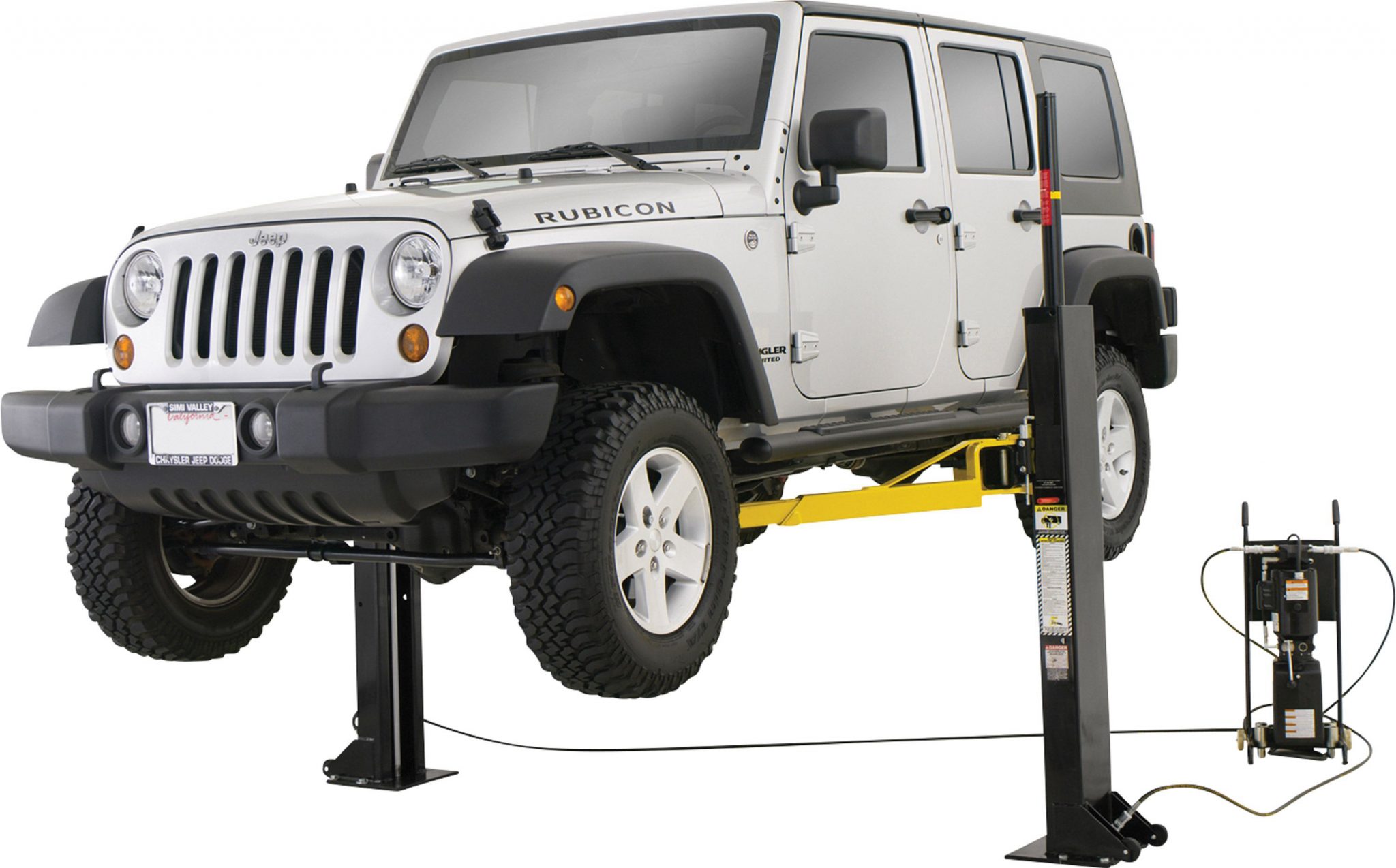 YL130 Low Profile 3 Ton Low Car Hoist Low Semi Portable